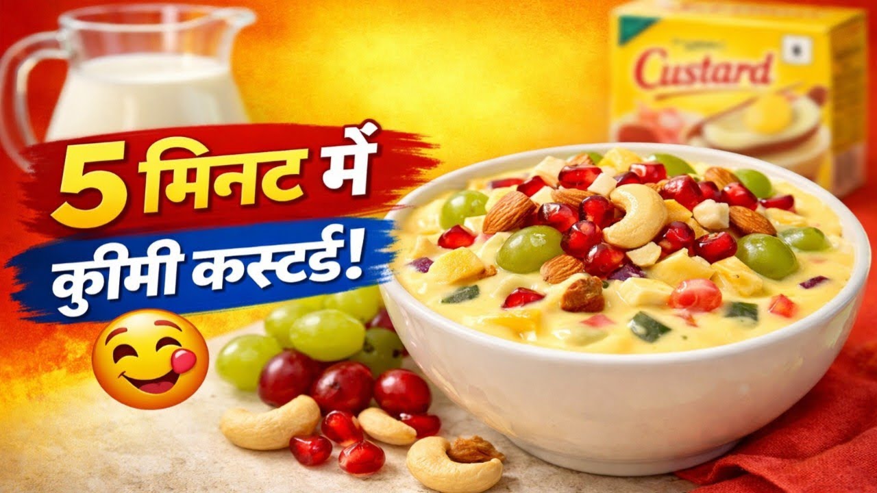 👉 बाजार जैसा क्रीमी फ्रूट कस्टर्ड घर पर | Easy Dessert Recipe
