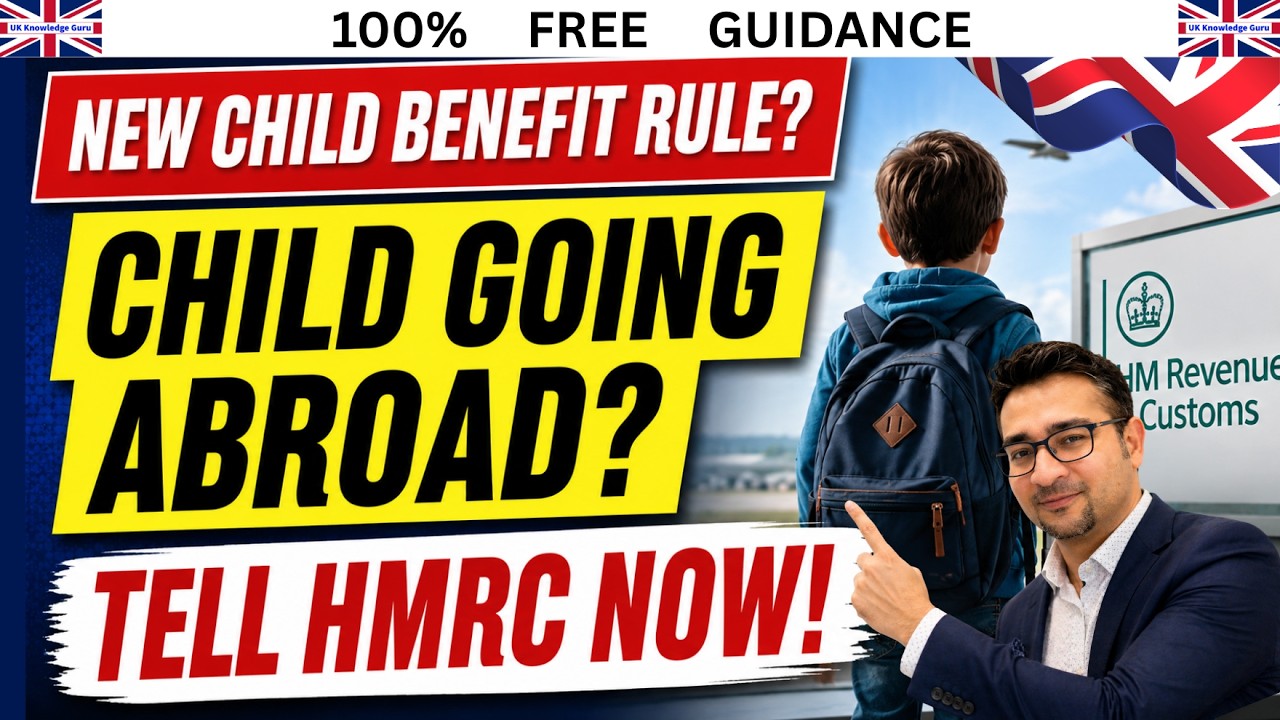 HMRC Child Benefit Warning | Going Abroad for Over 12 Weeks? Tell HMRC or Risk Losing Payments