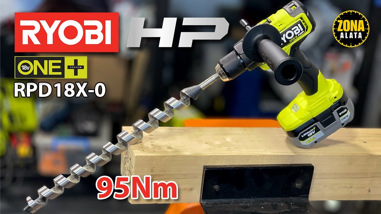 Ryobi RPD18X HP 95Nm Aku Busilica za Beton, Drvo i Metal RPD18X-0 Recenzija 4K