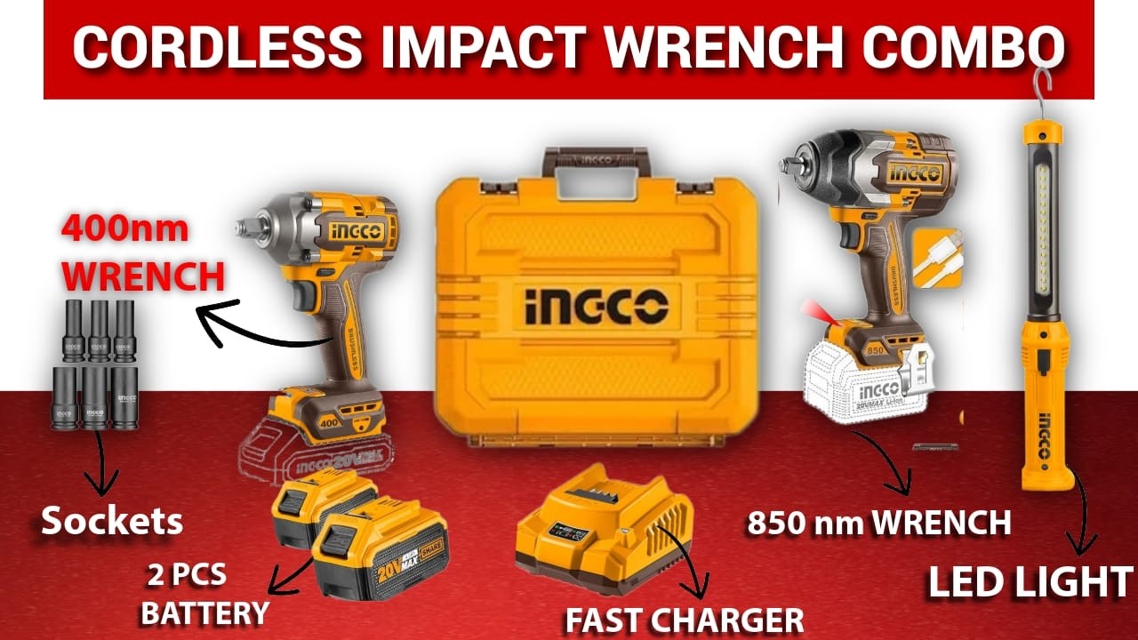 CORDLESS IMPACT WRENCH 2 PCS COMBO | 850NM & 405NM | UNBOXING | SURAT | WHOLESALER | KINGTOOLS |