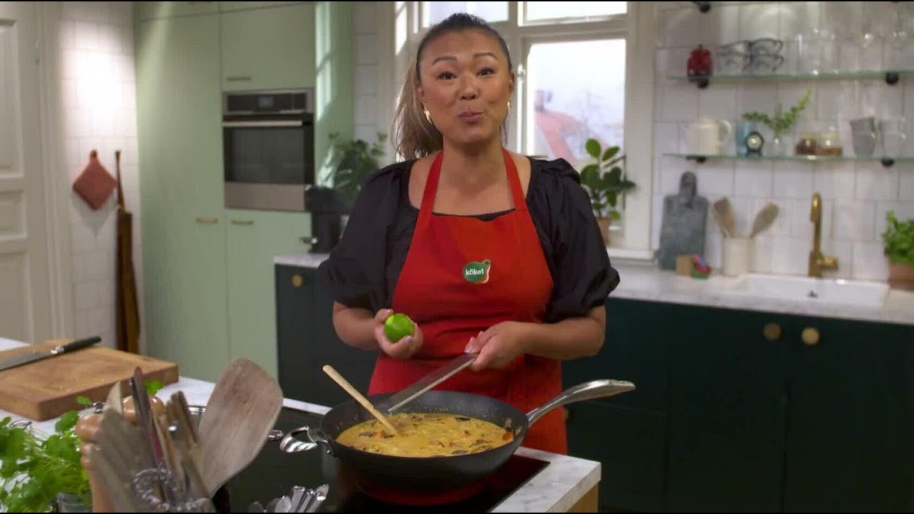 Kökets middag: Kycklinggryta med röd currysås - Köket