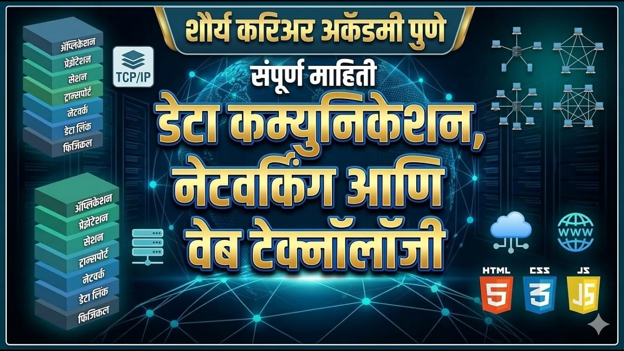 नेटवर्किंग | डाटा कॉम्युनिकेशन , नेटवर्किंग आणि वेब टेक्नोलॉजी