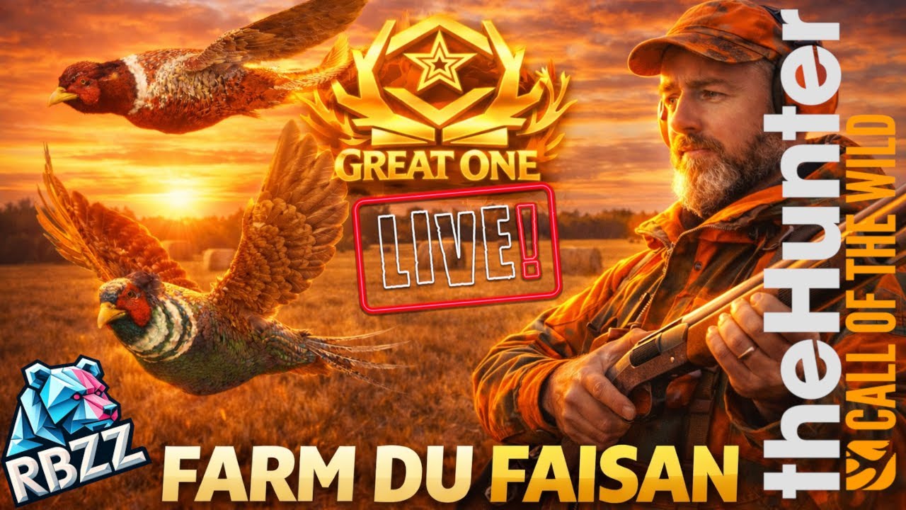 LE GREAT ONE FAISAN SORT AUJOURD'HUI ! THE HUNTER CALL OF THE WILD