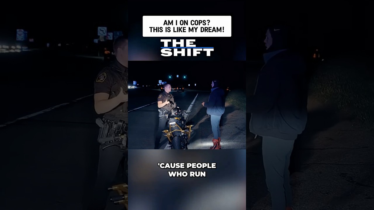 Am I On Cops? This is Like My Dream! | The Shift | #Police #TheShiftSeries #TrafficStop #motorcycle