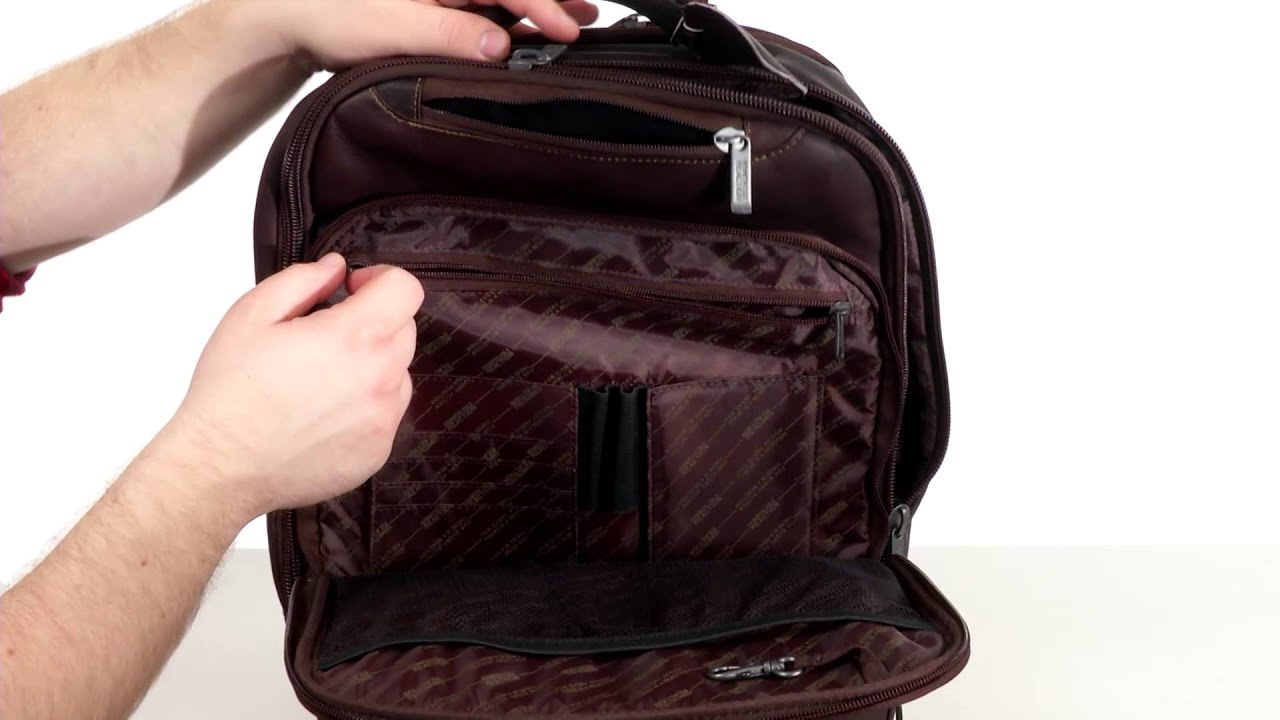 Kenneth Cole Reaction Back-Stage Access Colombian Leather Computer Backpack  SKU:8489759