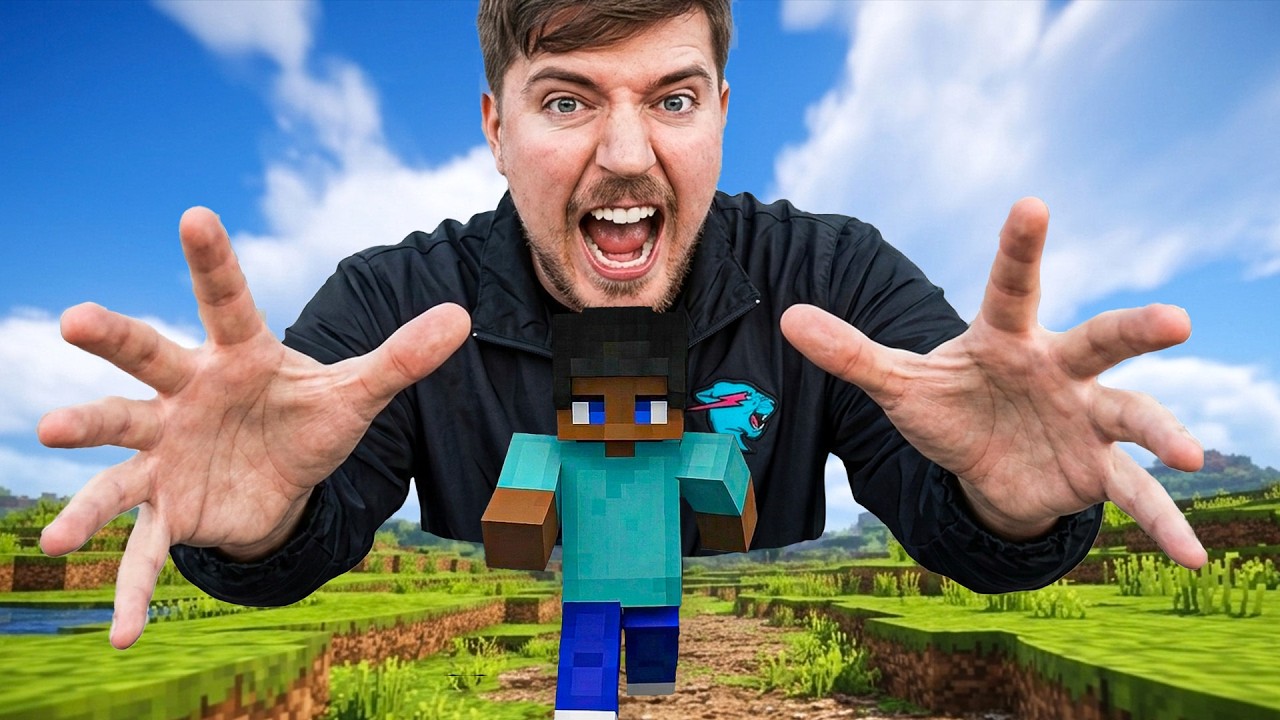 MrBeast CONTROLS ME in MINECRAFT (INTENSE)