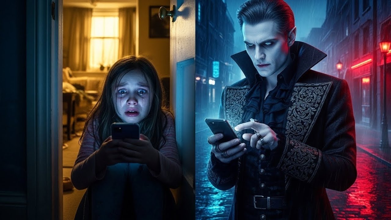 A Little Girl Texted the Wrong Number: “He’s Hurting My Mom” — The Vampire King Answered, Stay There
