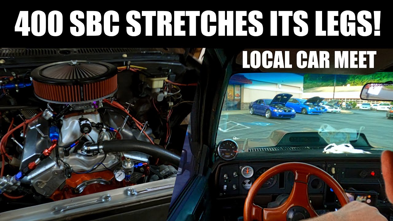 400 CID SBC V8 S10 stretches its legs for local a car meet &ldquo;Boost and Burgers!&rdquo;