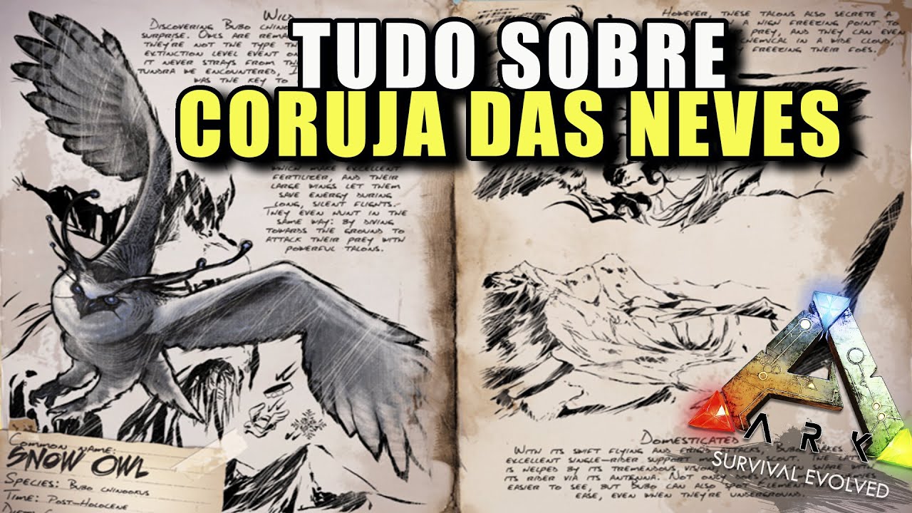 ARKDEX - CORUJA DAS NEVES - SNOW OWL - ARK Survival Evolved