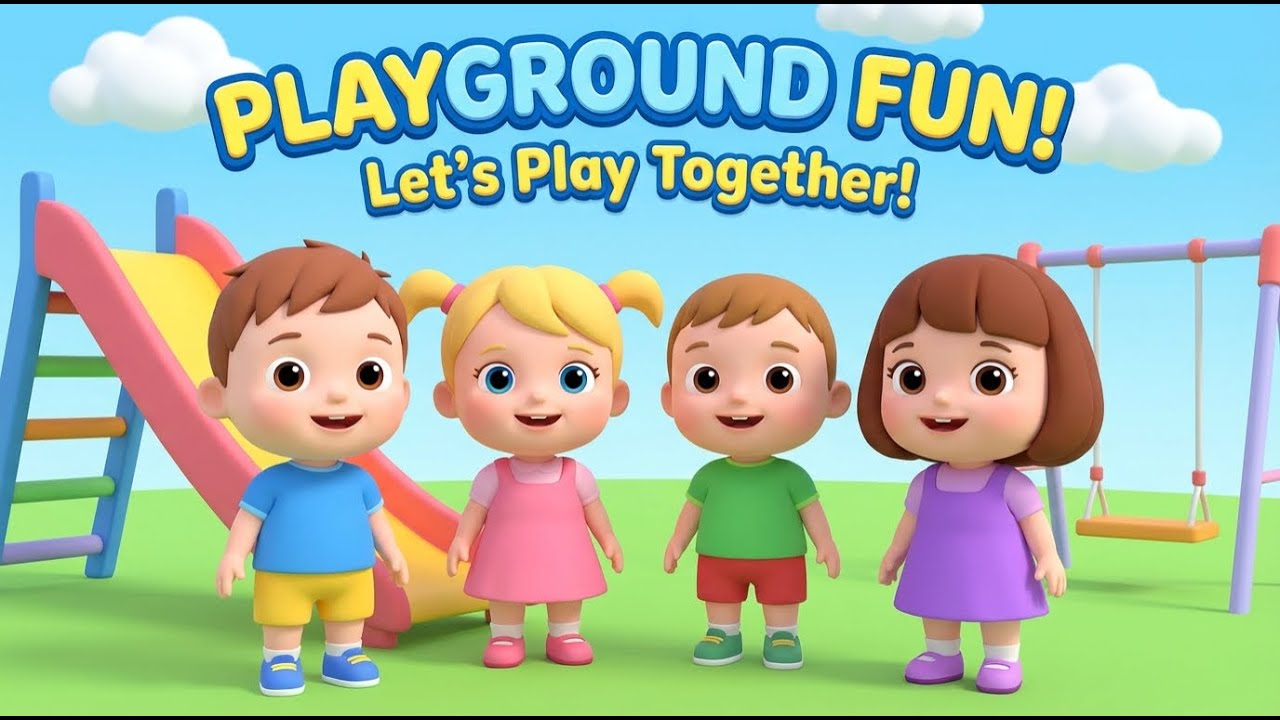 Playground Song for Kids | Fun with Friends | Nursery Rhymes & Kids Cartoon