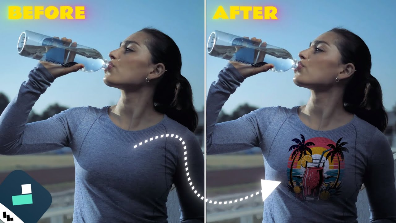How to Add Any Logo on a T-Shirt in Video | 100% Realistic Effect in Filmora 14
