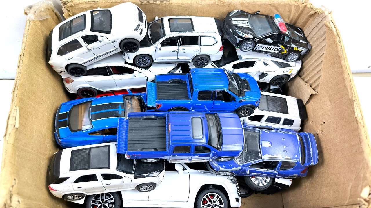 Box Full of Model Cars -Mazda Mx5, Koenigesgg Jesko, Lamborghini Scv12, Byd Yang Wang U8, Toyota Car
