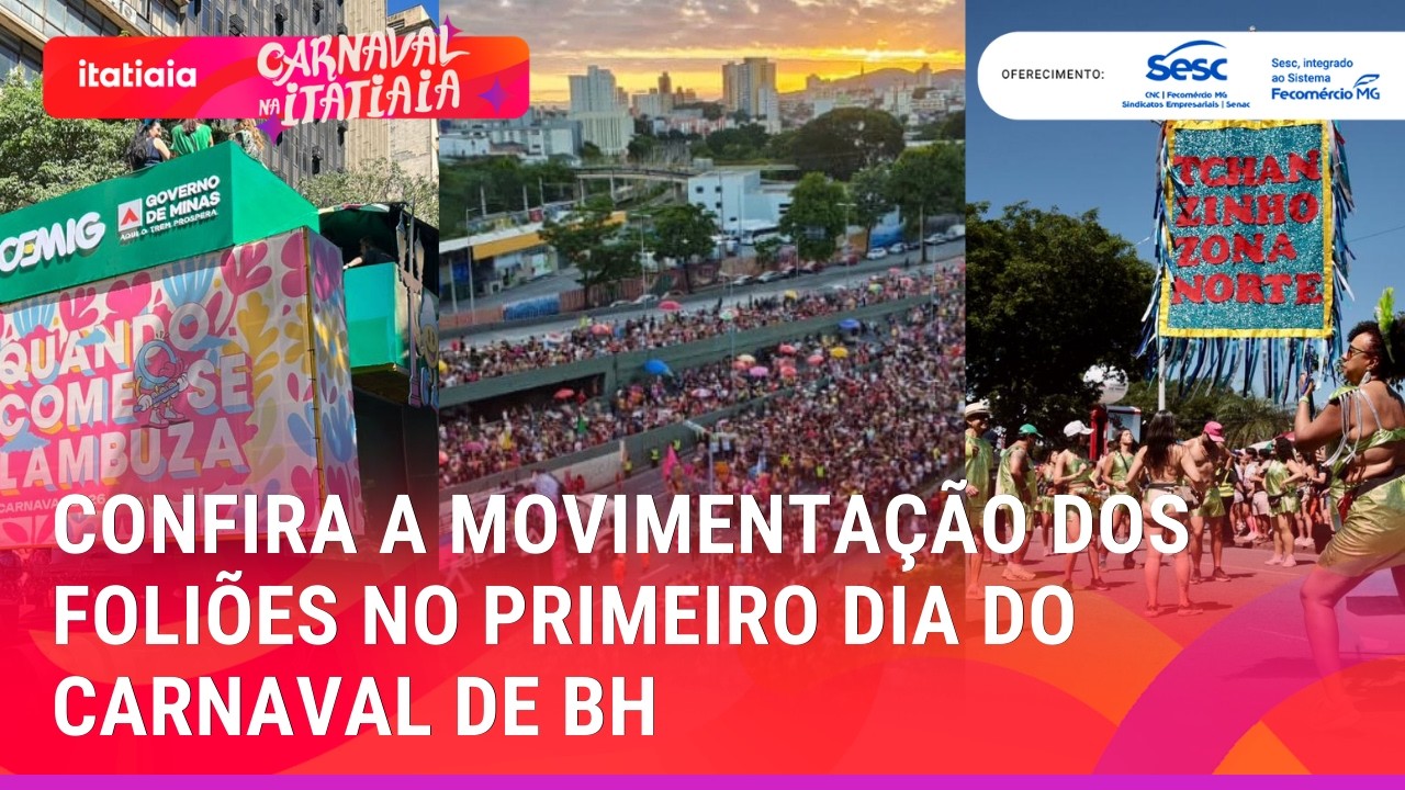 GIRO PELOS BLOCOS : CONFIRA A MOVIMENTAÇÃO DO PRIMEIRO DIA OFICIAL DO CARNAVAL DE BH