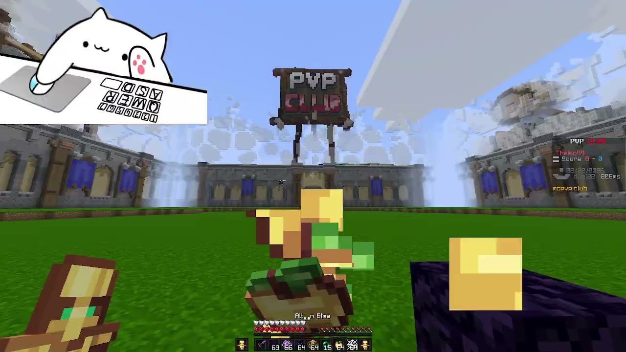 bugün yine minecraft pvp atıyorum
