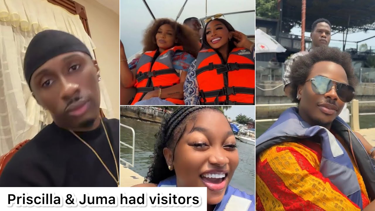 PRISCILLA & JUMA JUX HAD VISITORS, IYABO OJO, ENIOLUWA, CHIOMA AT BEACH HOUSE FOR MOVIE PROMOTION 