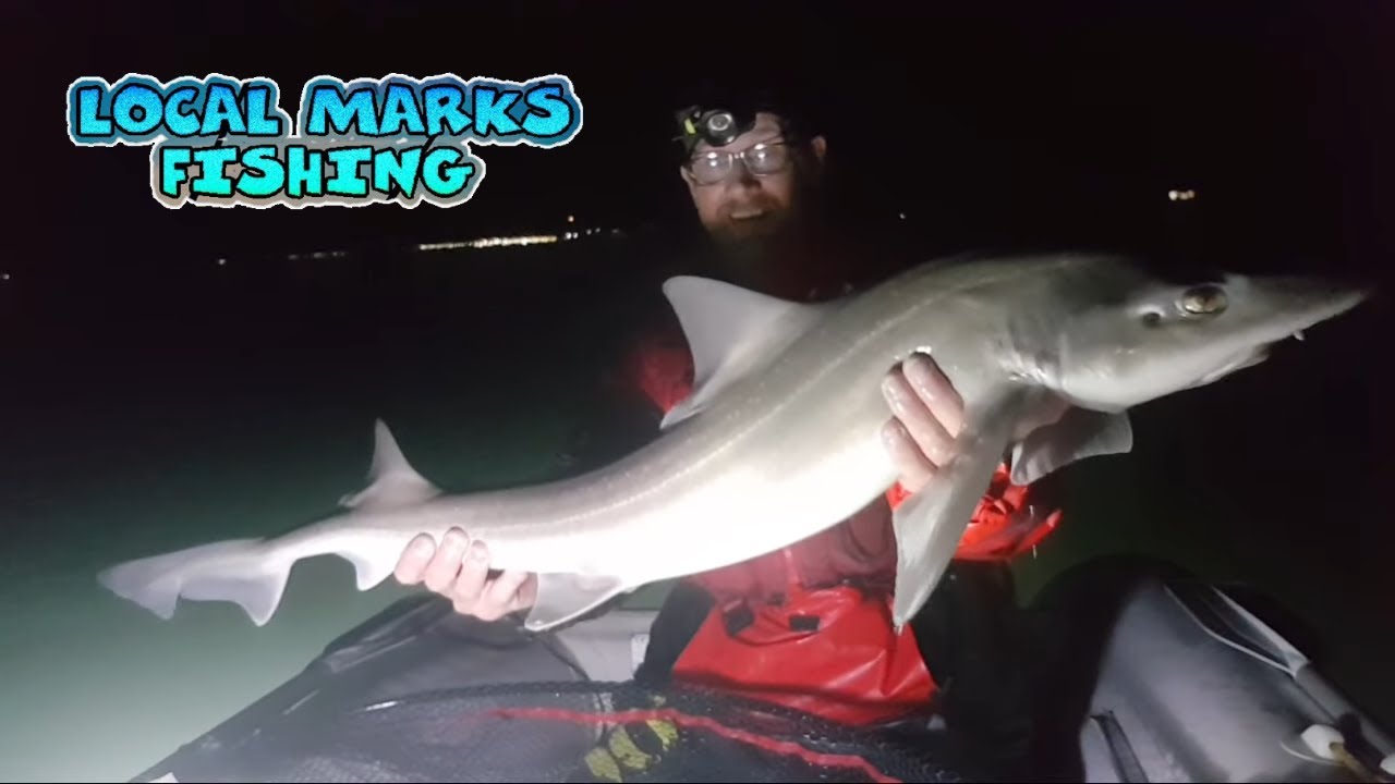 Sib Fishing In The Solent. PB Smooth-Hound! (At The Time).