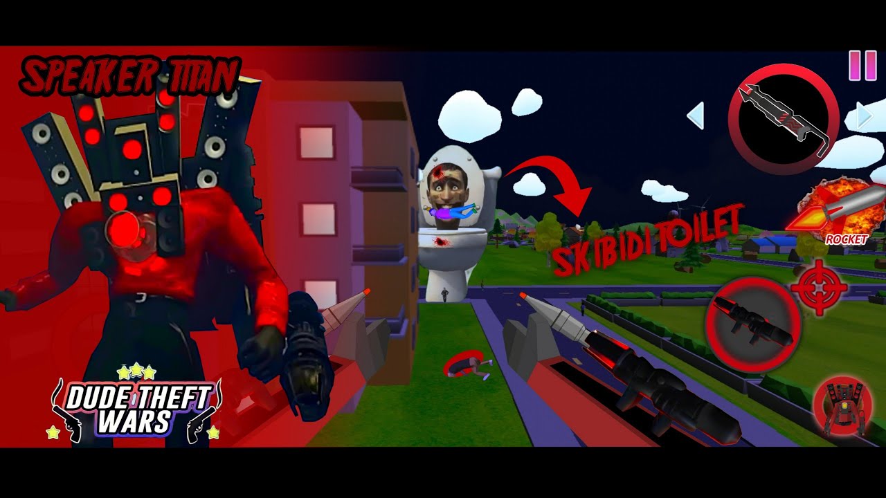 Джек становится оратором-титаном 😱‼️ - Dude Theft Wars Exe - Dude Theft Wars Funny Moment #9