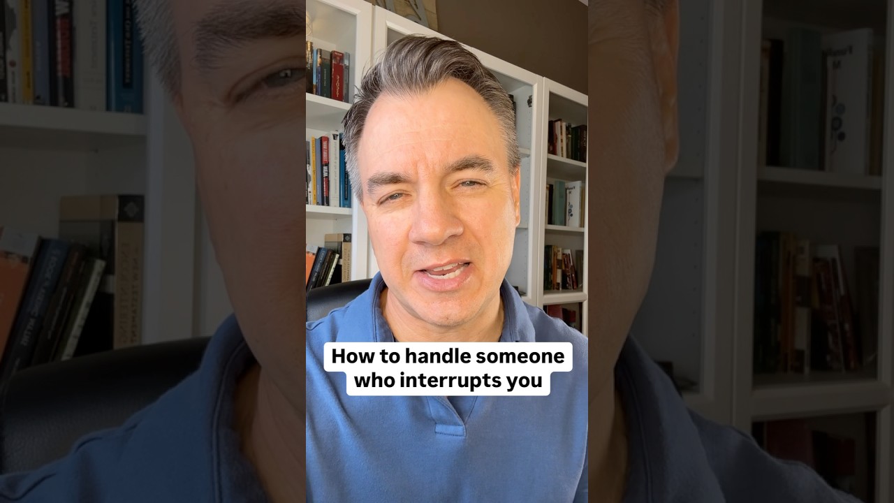 How to handle someone who constantly interrupts you #comunicationskills #interpersonalskills