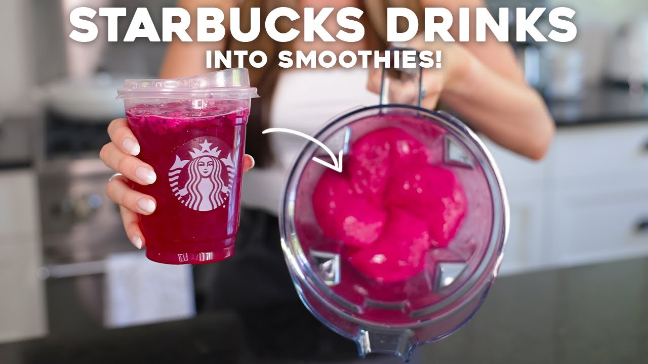 TURNING STARBUCKS DRINKS into SMOOTHIES!