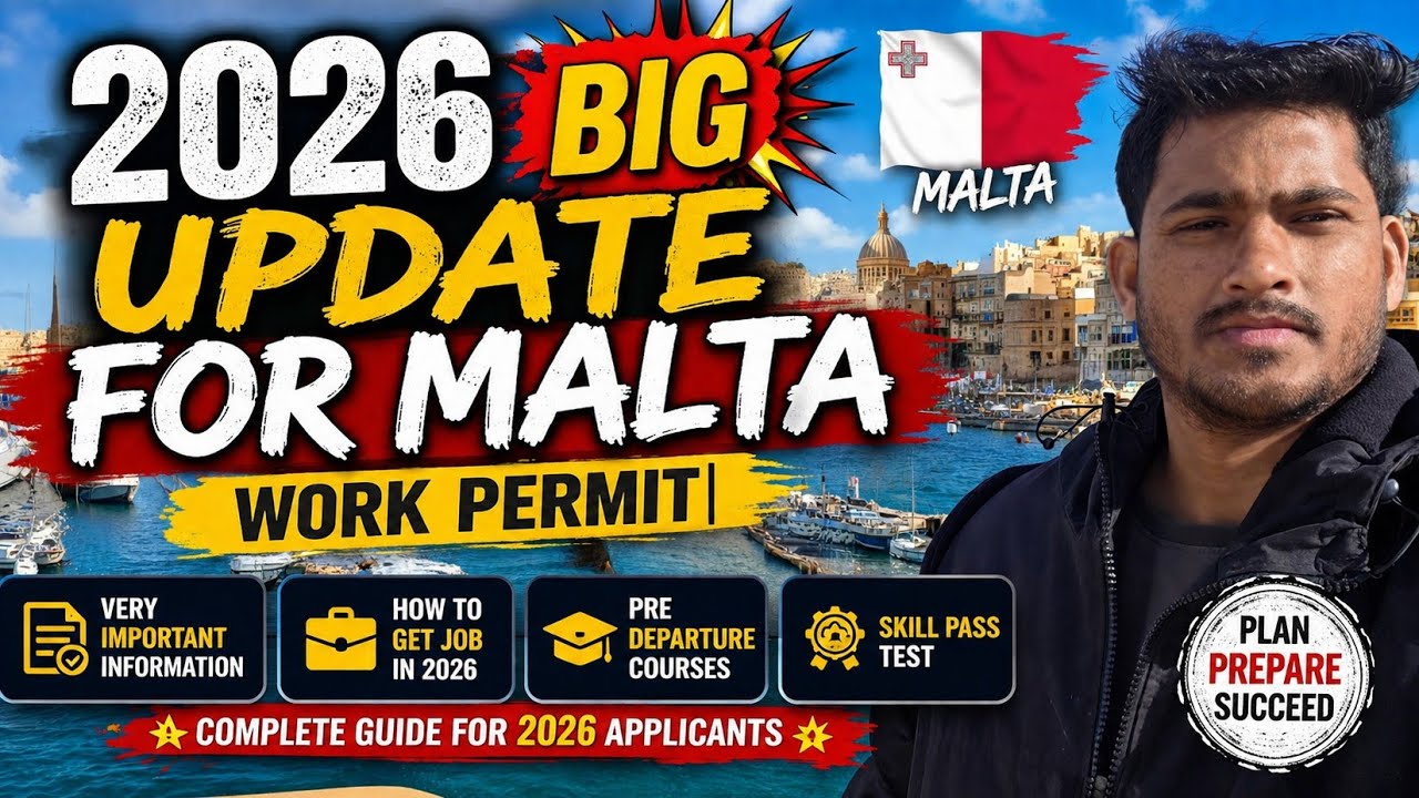2026 Big 💥 Update For Malta  work permit  | very Important Information | How to get job in 2026 |
