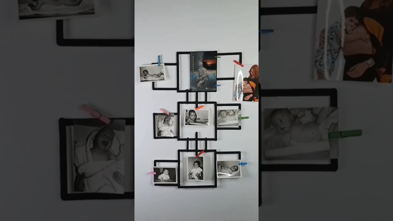 C&Oacute;MO HACER un EXPOSITOR DE FOTOS PARA PARED. Manualidad de RECICLAJE. DIY CRAFTS DECORATION.