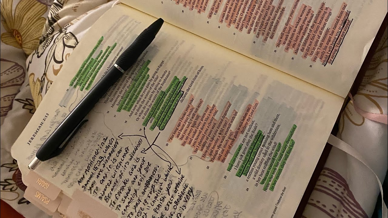 BIBLE TOUR🤍(Studies, Favorite bible, flip through)