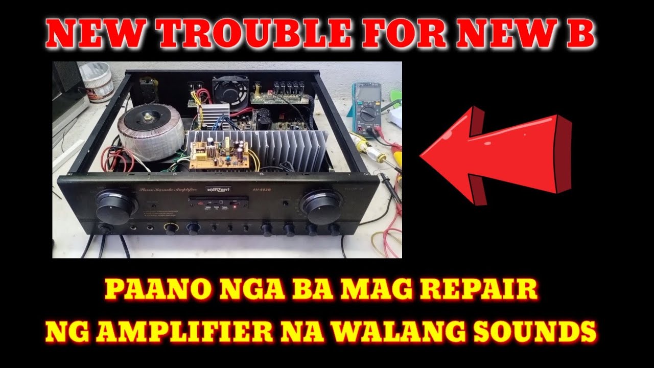HOW TO REPAIR AMPLIFIER KONZERT 602B NO SOUNDS STEP BY STEP TUTORIAL