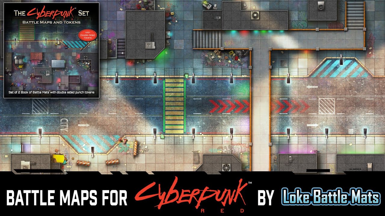 Loke Battle Mats: CYBERPUNK set (all-in Complete Unboxing)