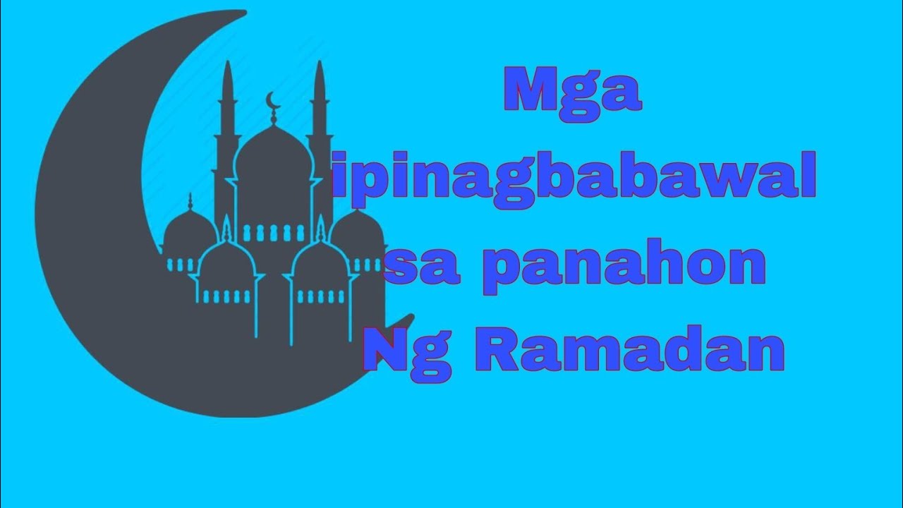 Mga bawal/Pinagbabawal sa Ramadan#UAE