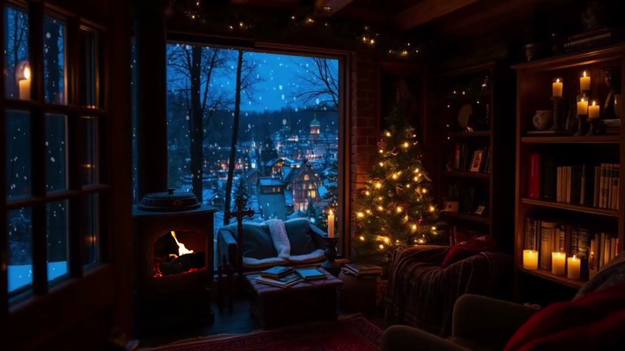 Dream Abode - No Sound - Winter Cabin Fireplace