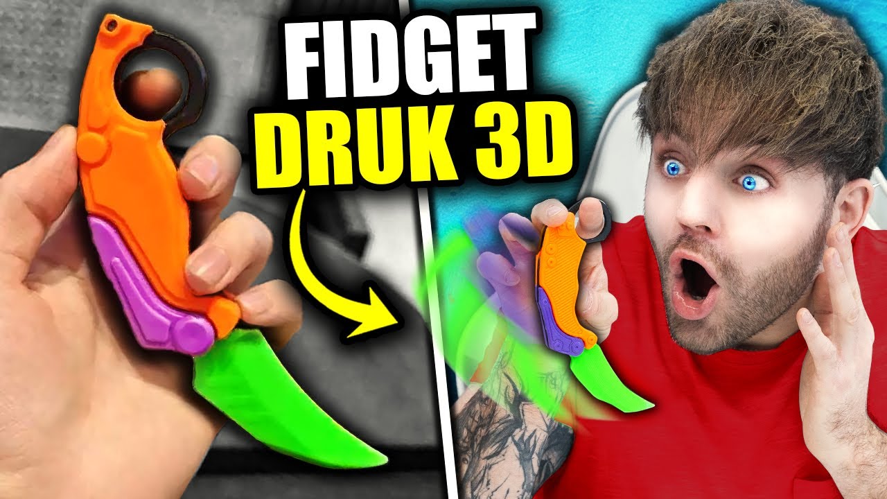Zrobiłem FIDGET GADŻETY na DRUKARCE 3D! *nowa drukarka*