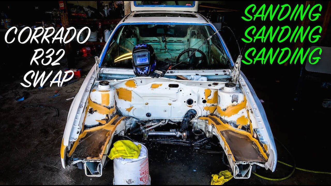 Corrado Swap R32 * Sanding, Bondo, Primer * Pt 6