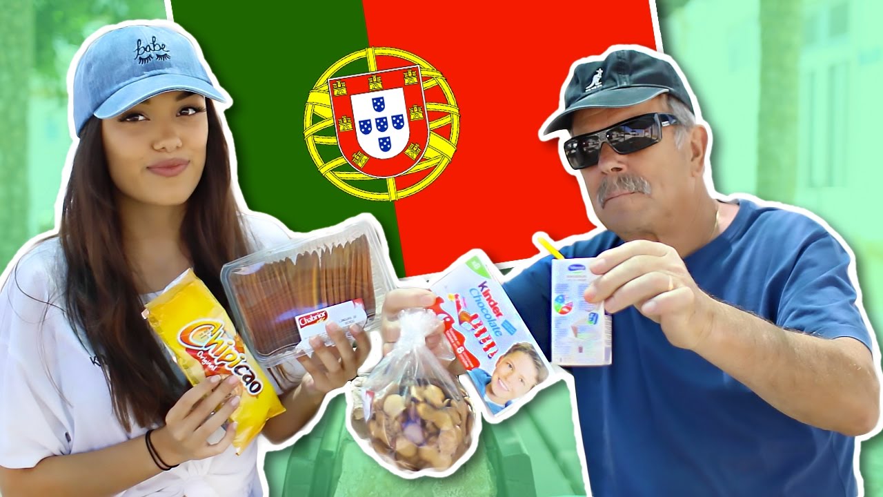 TRYING PORTUGUESE FOOD w/ Portuguese Grandfather