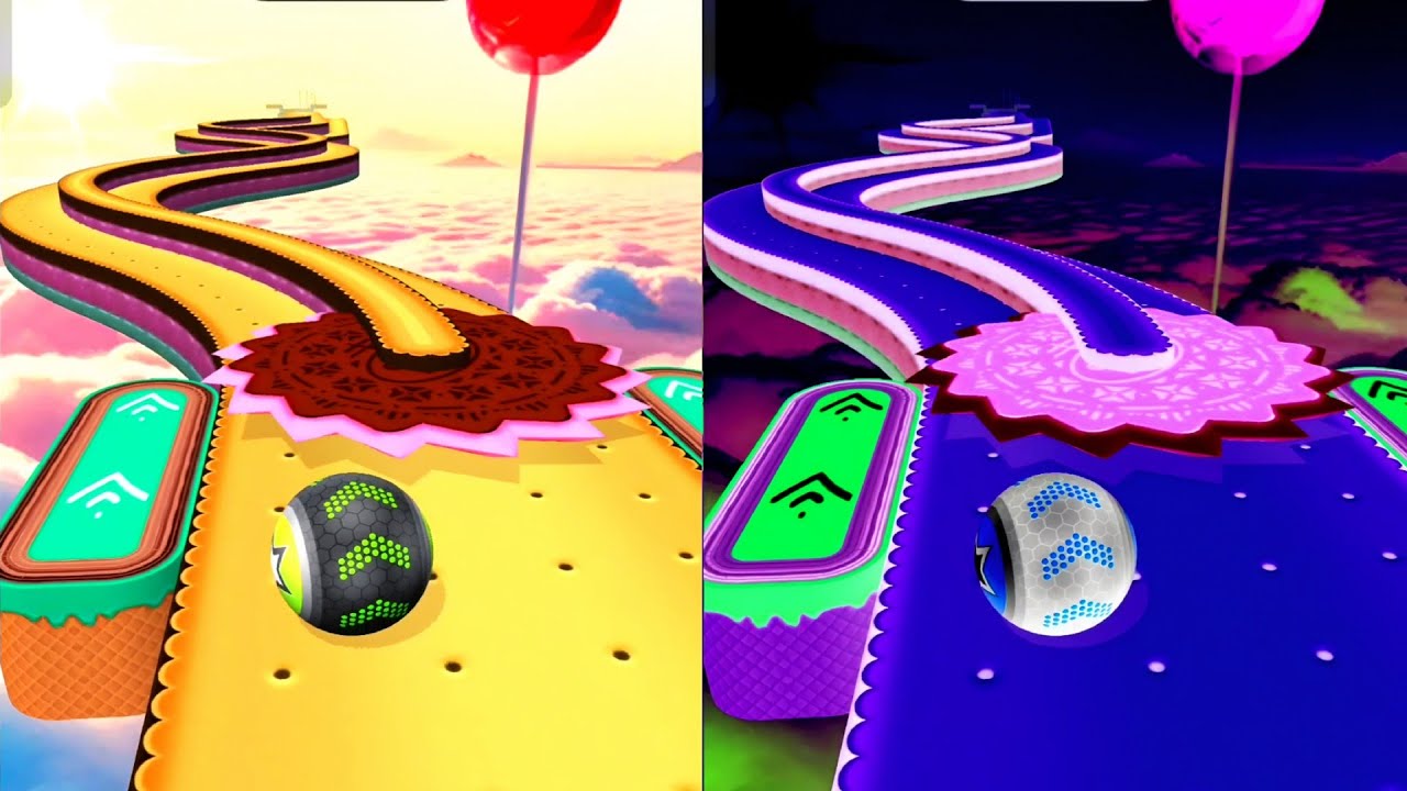 Reverse Night Mode vs Normal – Going Balls PRO ELITE Speedrun! Mobile #Gaming #Ball