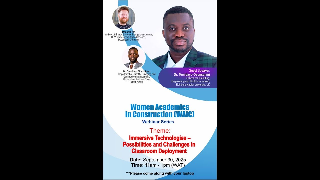 WAiC Webinar: Immersive Technologies - Possibilities and Challenges in Classroom Deployment