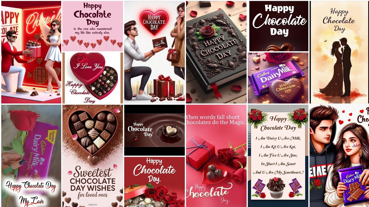 🤎🍫100+Happy Chocolate Day love wishes💞😍|Chocolate Day pics 2026💓😘|Valentine's week image's ❤️‍🩹💐|