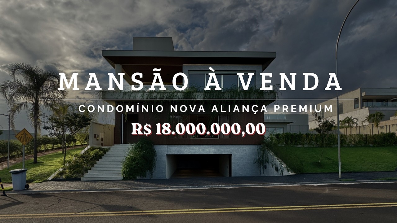Mansão à Venda no Condomínio Nova Aliança Premium (A casa do lago)
