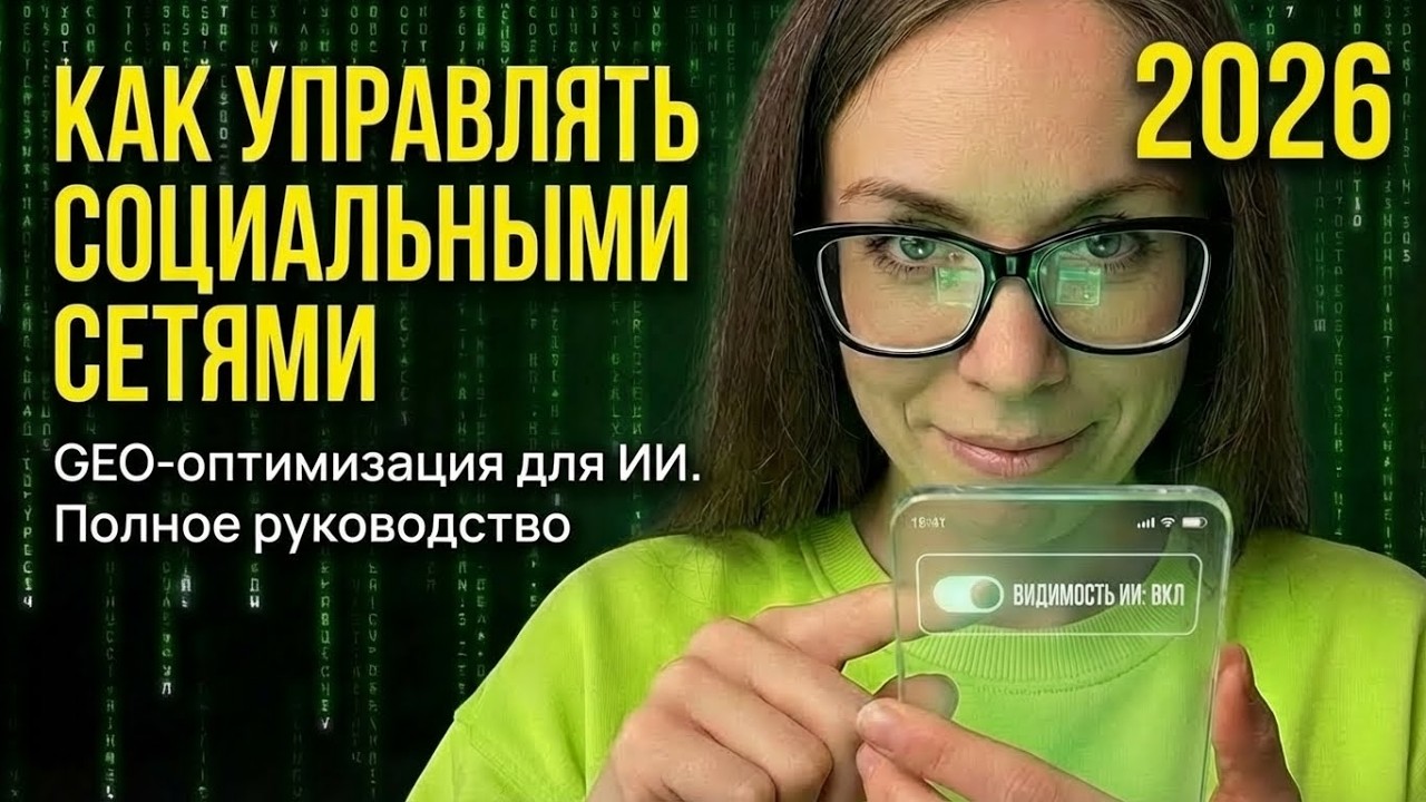 Как вести соцсети в 2026: GEO-оптимизация для ChatGPT, Gemini и Claude. Полный гайд