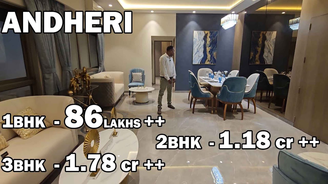 ANDHERI OSHIWARA | 1bhk 377sq.ft 86 lakhs | 2bhk 493 sq.ft 1.18cr | 3BHK 1.78 CR #andheri