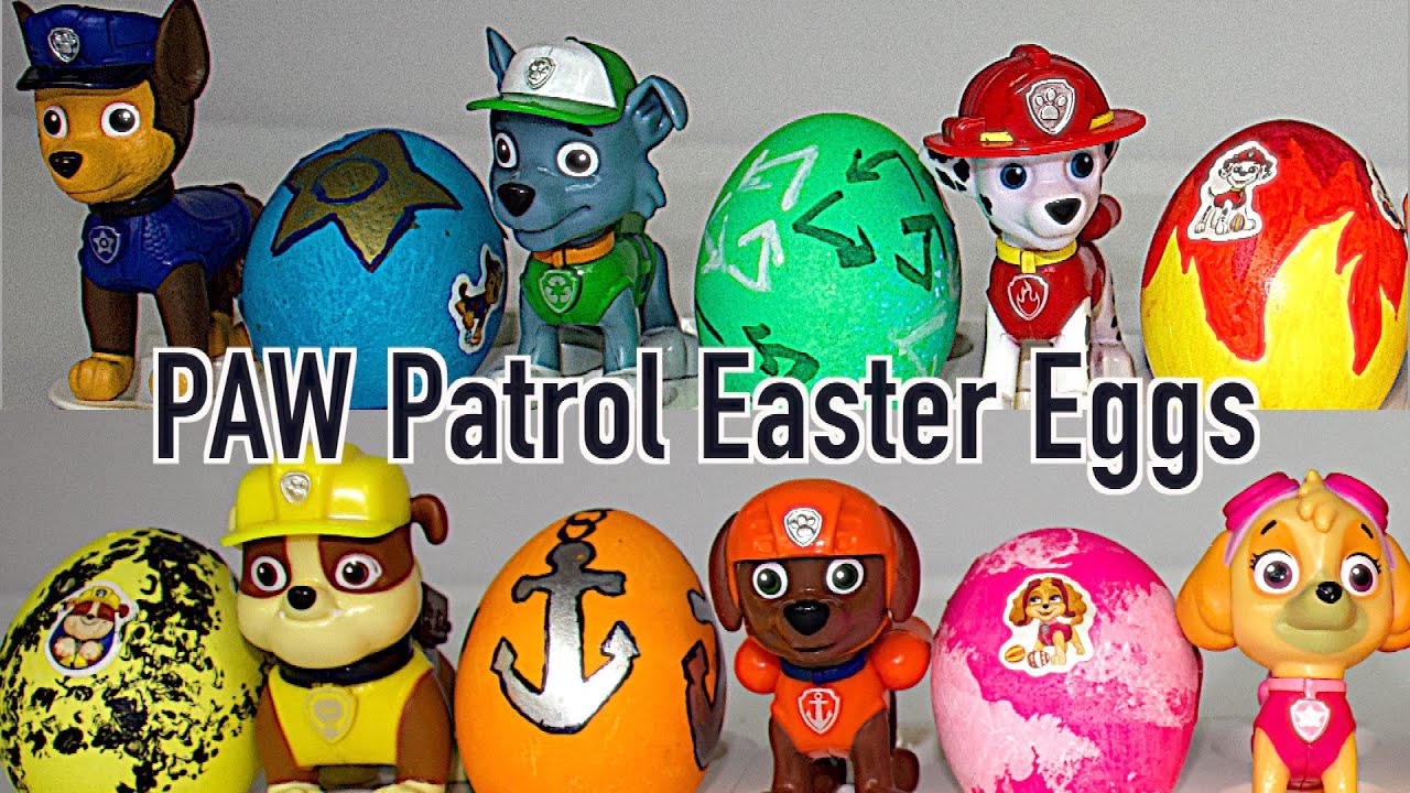 PAW Patrol Easter Egg Painting Fun for Kids!