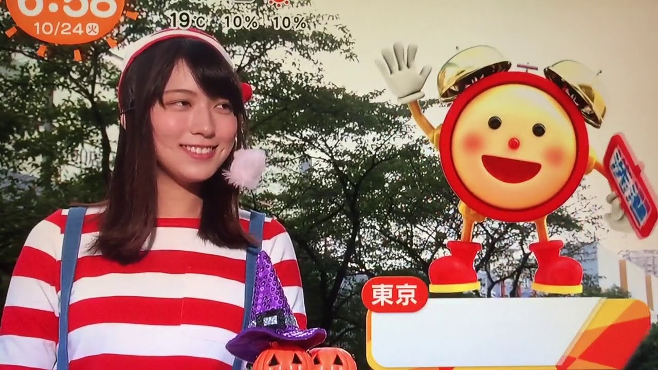 めざましTVかやちゃんハロウィン仮装2017年①ウォーリー