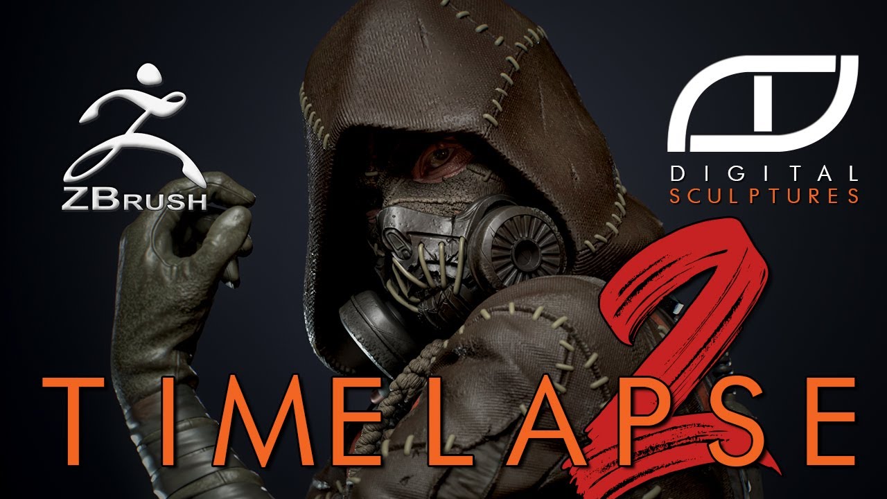 Zbrush Timelapse - Polypainting and Rendering Scarecrow