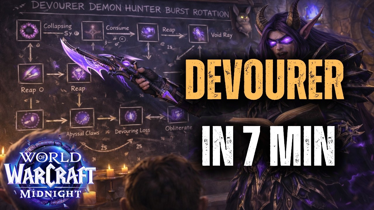 Devourer Demon Hunter PvP Guide in 7 Minutes | Talents, Rotation & Stats | WoW Midnight