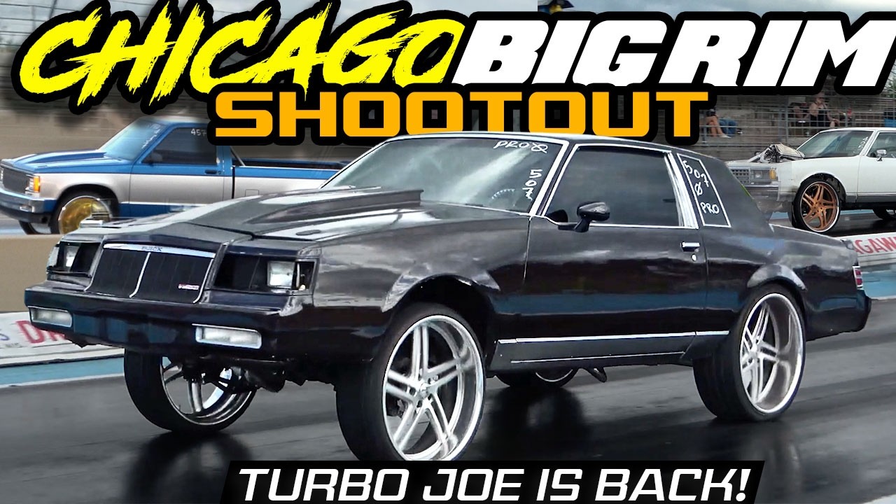 FASTEST CARS OF CHICAGO BIG RIM SHOOTOUT TAKEOVER! Turbo Joe,  Twin Turbo S10 , Turbo Box Chevys