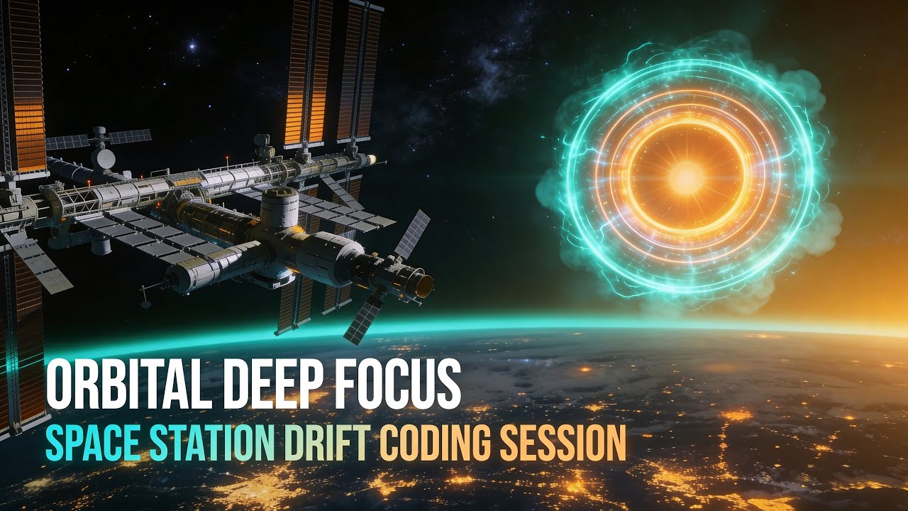 Orbital Deep Focus | Space Station Drift | Overnight Cinematic Ambient Coding & Study Music