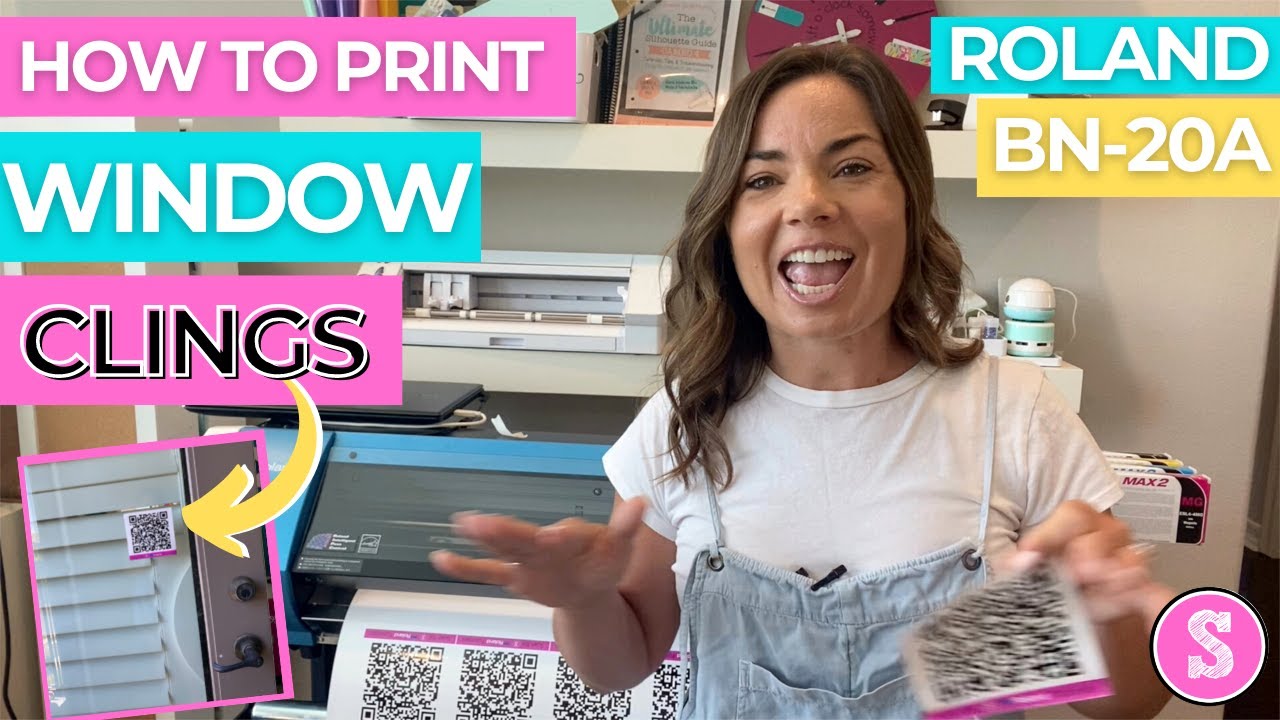 😍 How to Print Custom Window Cling Film with Roland BN-20A