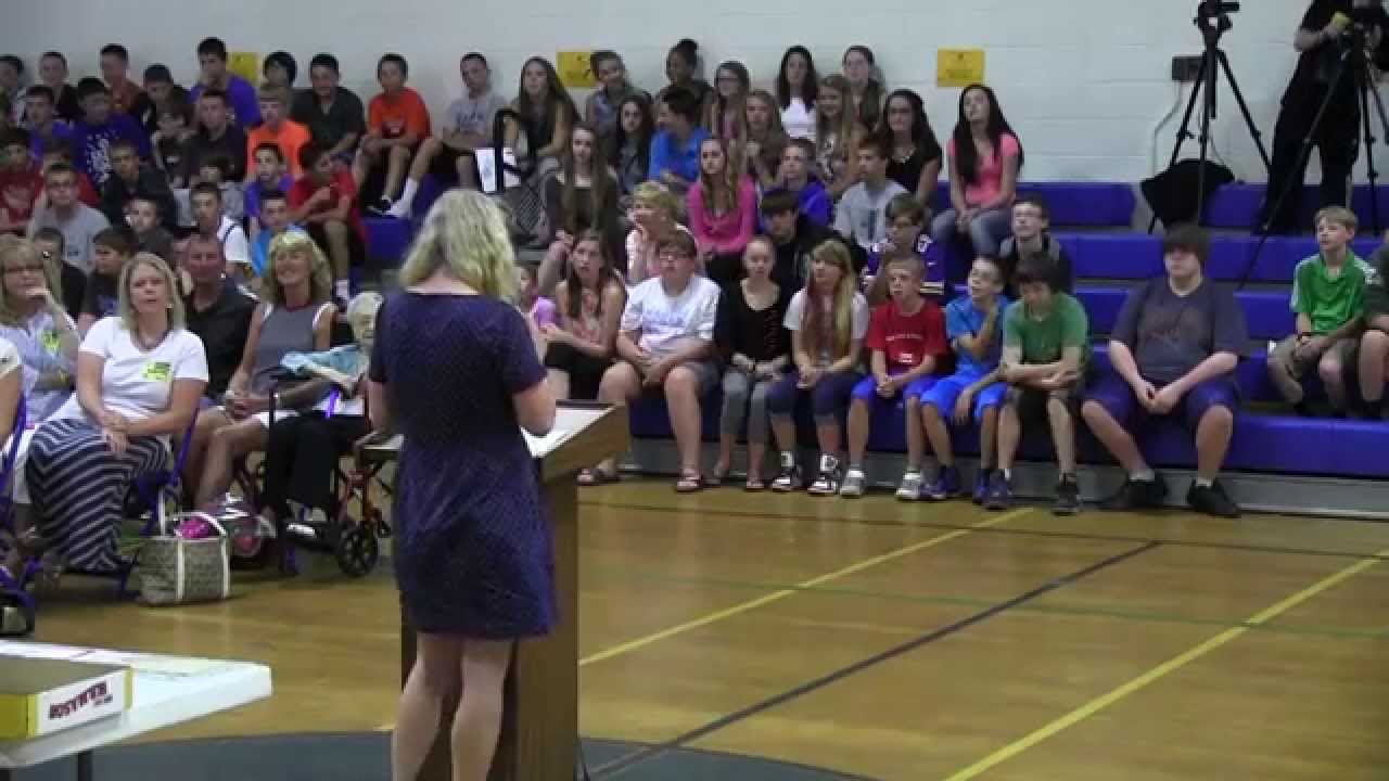 2015 Memorial School Seventh Grade Awards Ceremony