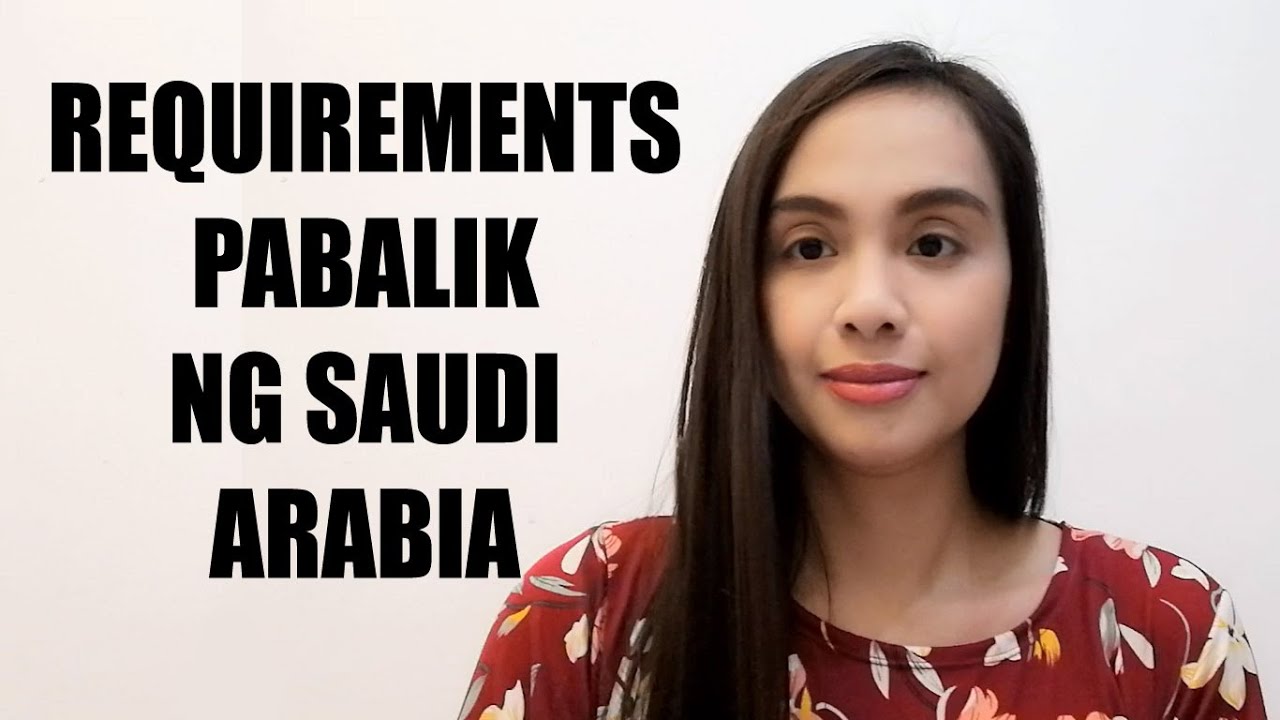 PROSESO PABALIK NG SAUDI ARABIA