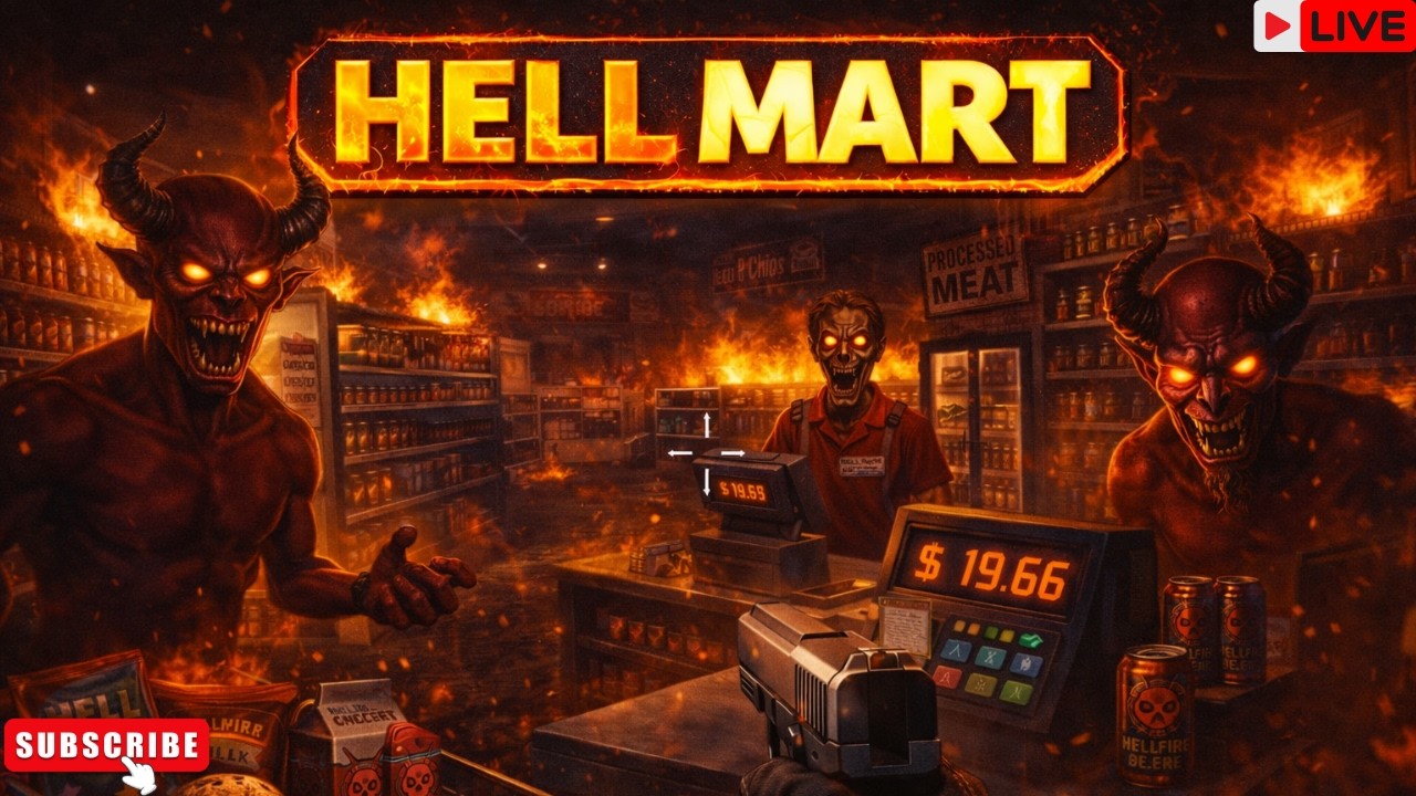 🔴Live- Surviving The Night Shift From Hell - HELLMART