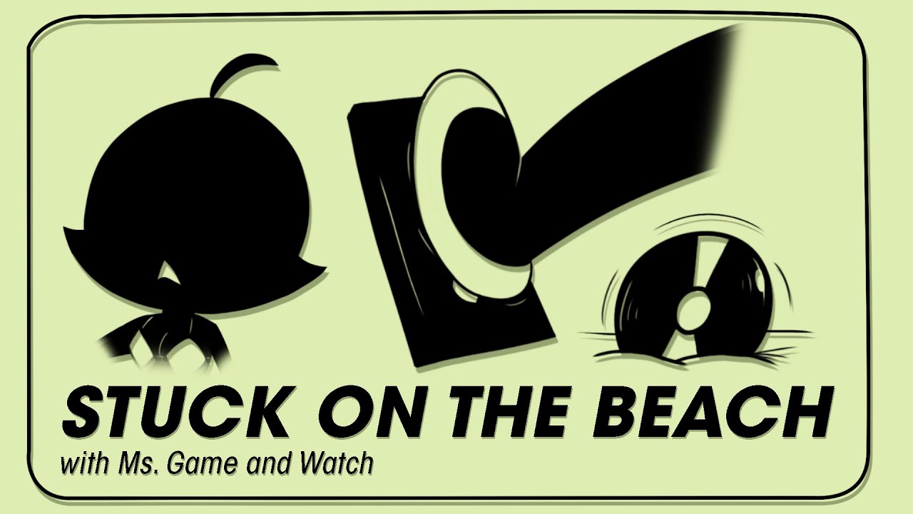 Stuck on the Beach with Ms. Game and Watch (Pedal Pumping Animated Cartoon)